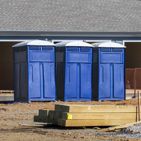 is there a specific order in which to place multiple portable toilets in Lacombe LA